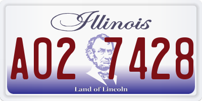 IL license plate A027428