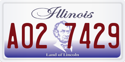 IL license plate A027429