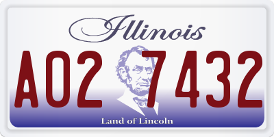 IL license plate A027432