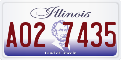 IL license plate A027435