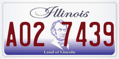 IL license plate A027439