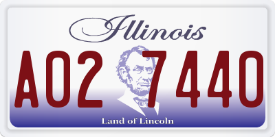 IL license plate A027440