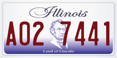 IL license plate A027441