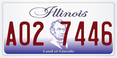 IL license plate A027446