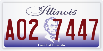 IL license plate A027447