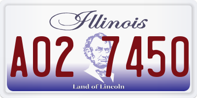 IL license plate A027450