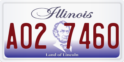 IL license plate A027460