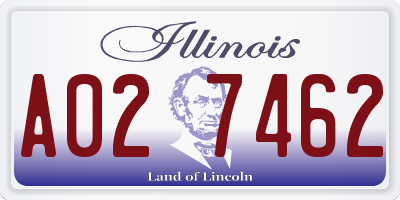 IL license plate A027462