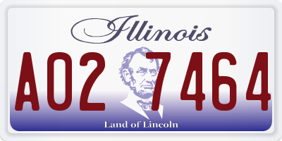 IL license plate A027464