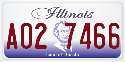 IL license plate A027466