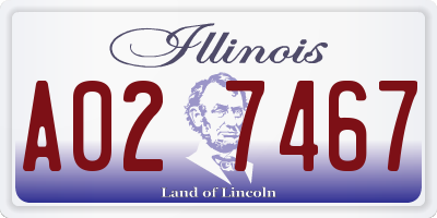 IL license plate A027467