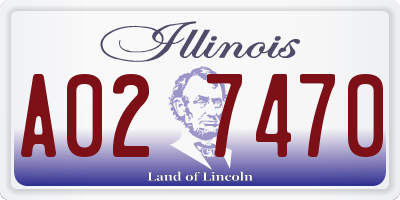IL license plate A027470