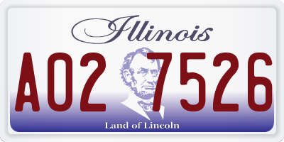 IL license plate A027526