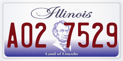 IL license plate A027529