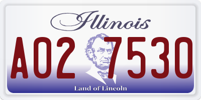 IL license plate A027530