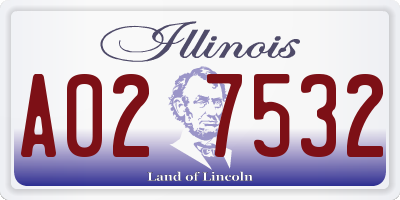 IL license plate A027532