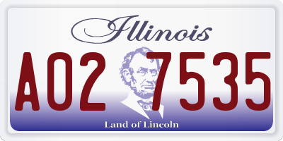IL license plate A027535