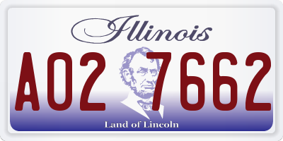 IL license plate A027662