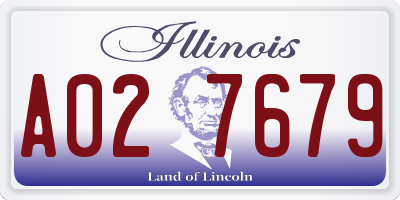IL license plate A027679