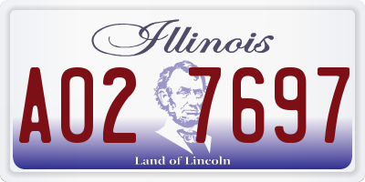 IL license plate A027697