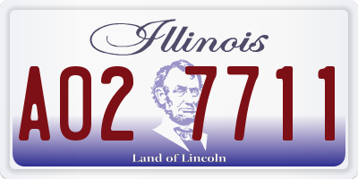 IL license plate A027711
