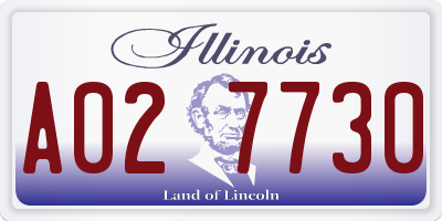 IL license plate A027730