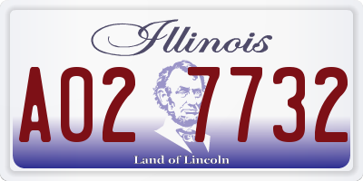IL license plate A027732