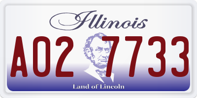 IL license plate A027733