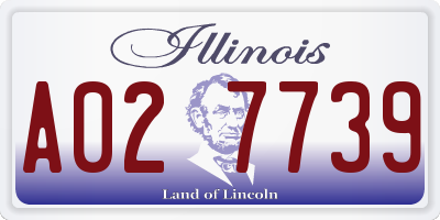 IL license plate A027739