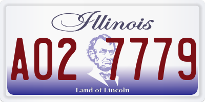 IL license plate A027779