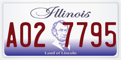 IL license plate A027795