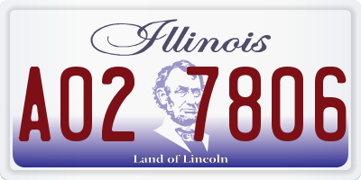 IL license plate A027806