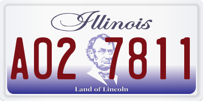 IL license plate A027811