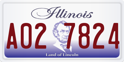 IL license plate A027824