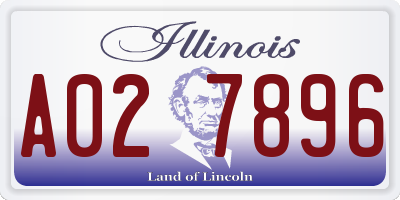 IL license plate A027896