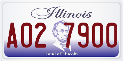 IL license plate A027900