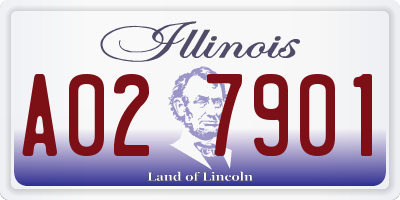 IL license plate A027901