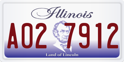 IL license plate A027912