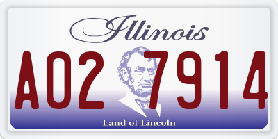 IL license plate A027914