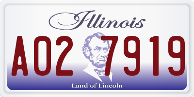 IL license plate A027919