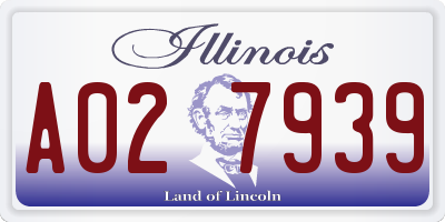IL license plate A027939