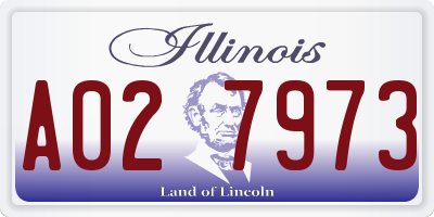 IL license plate A027973