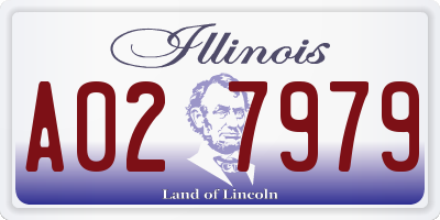 IL license plate A027979