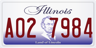 IL license plate A027984