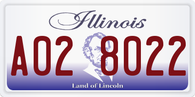 IL license plate A028022