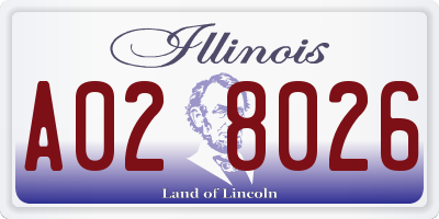 IL license plate A028026
