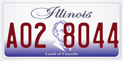 IL license plate A028044