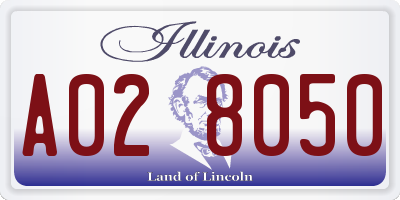 IL license plate A028050