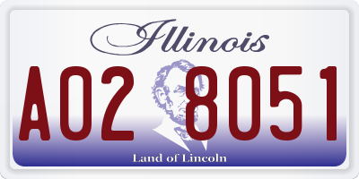 IL license plate A028051