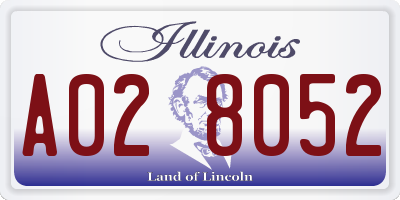 IL license plate A028052